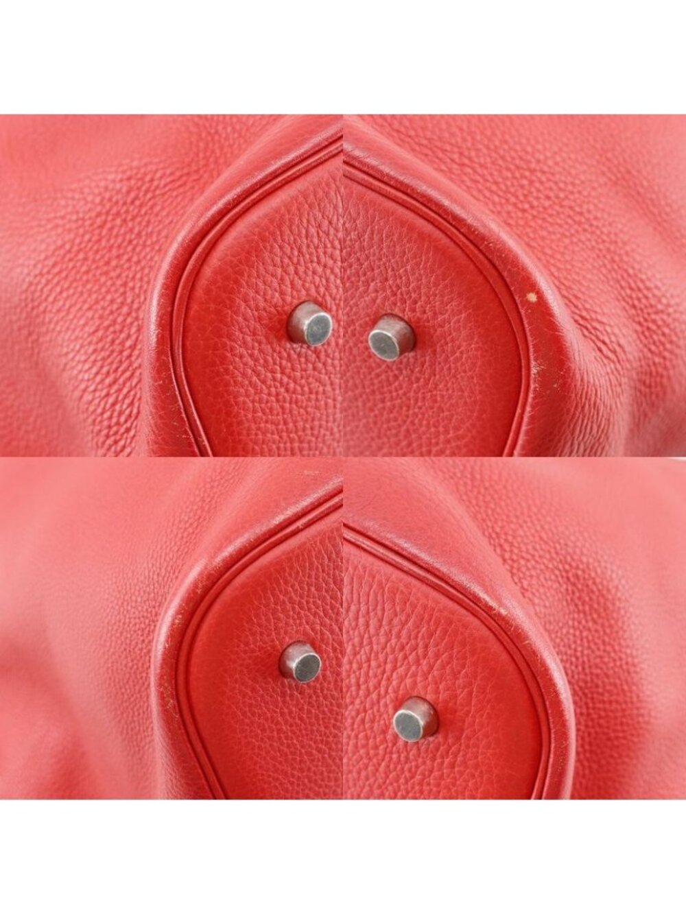 Hermes Picotin TGM Taurillon Clemence Red I Tote Bag - Picture 4 of 10